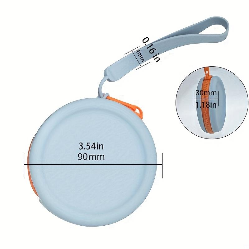 Neue runde Silikon-Münzbörse Tragbare Datenkabel-Silikon-Aufbewahrungstasche Ohrhörer-Aufbewahrungsbox Digitale Speicher- und Organisationsbeutel