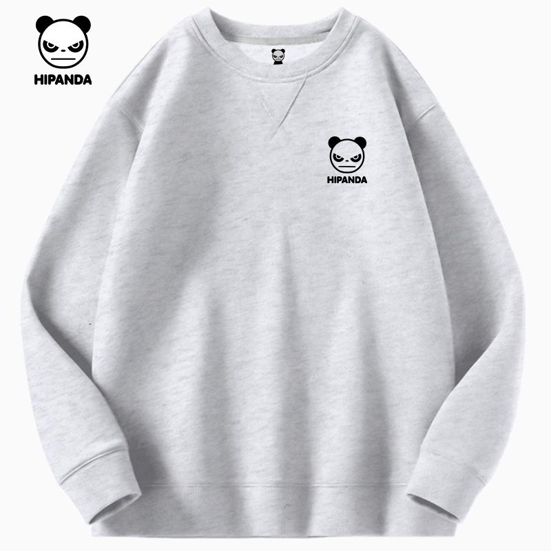 Hello Hipanda Panda Inverted Triangle Round Neck Hoodie