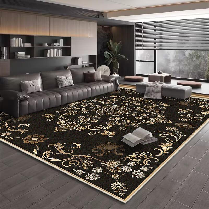 Retro Europäischer Stil Küchenboden Teppich Rutschfeste Teppiche für Wohnzimmer Dekoration Zuhause Große Flächenteppiche Bereichsteppich Matte Boden