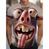 Camiseta para Hombre con Estampado Gráfico Digital 3D con Diseños de Ratones