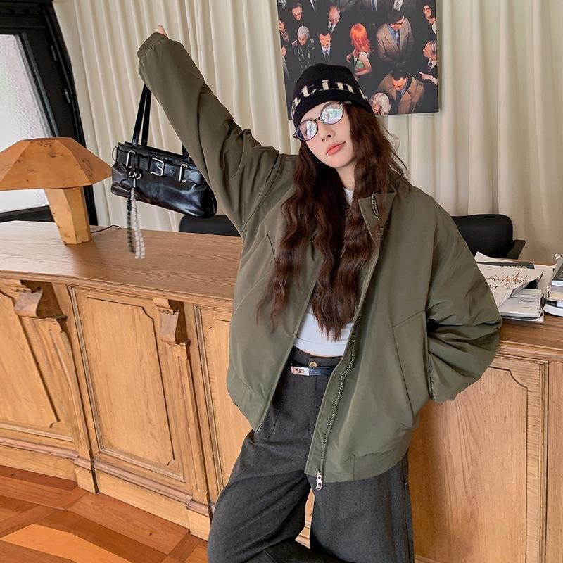 American retro jacket design cotton clothes new pilot niche autumn and winter baseball clothes cotton clothes live broadcast