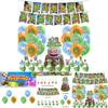 Set di Striscione My Singing Monster Party Con Palloncini Mostro Per Decorazioni di Compleanno