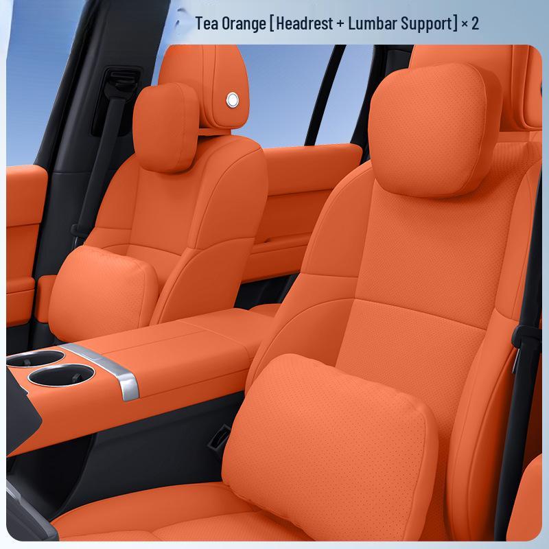 Comprehensive Car Interior Set: Headrest Neck Pillow & Lumbar Support for Hongqi S9T