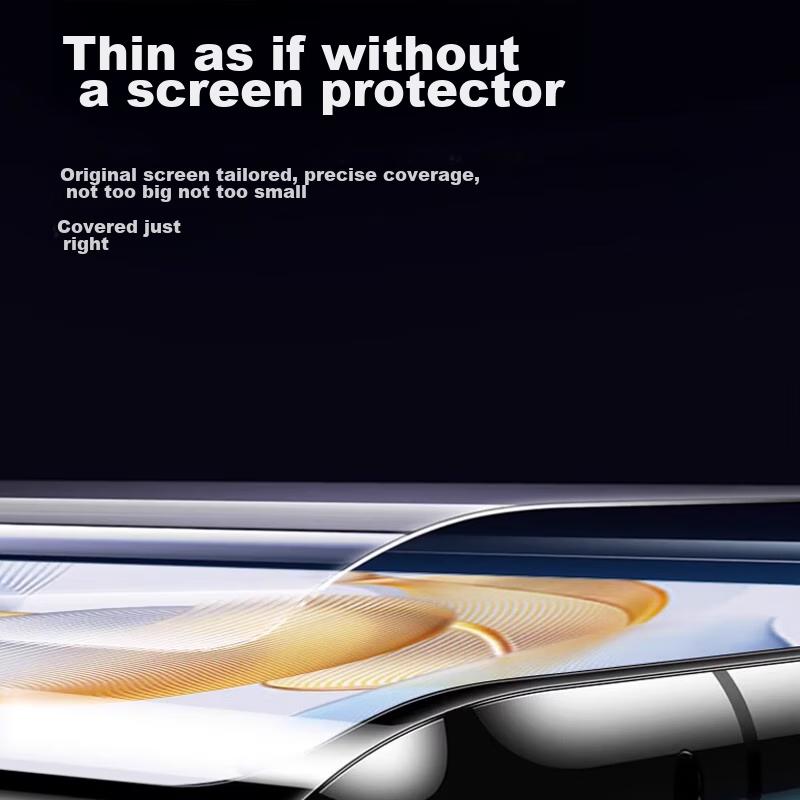 Universal High-Definition Hydrogel Film for Honor 90/Honor 100/Honor 200, Full-Screen High-Definition Curved Coverage Drop-Resistant 2-Pack