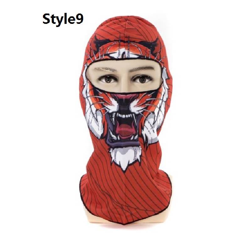 

Paintball 3d Hats Stripe Full Face Mask Cap Colorful Bicycle Snowboard Winter StyleI