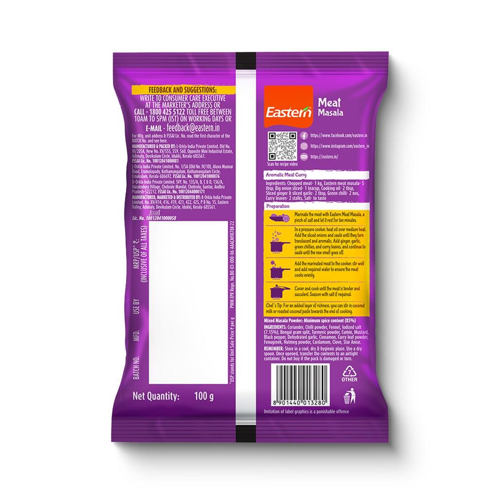 Miscela di Spezie per Carne Orientale Per Curry Saporiti, Autentica Miscela di Spezie Indiane, Perfetta per la Cucina Casalinga, Confezione da 100g