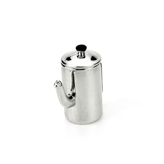 1Pc Dollhouse Miniature Alloy Mini Milk Tea Kettle Kitchen 1:12 1:6 Kids Toy Gift