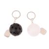 Creative Pickleball Racket Metal Keychain Colorful Hollow Golf Ball Keychains Pickle Dink Ball Fans Party Gift Bag Pendant