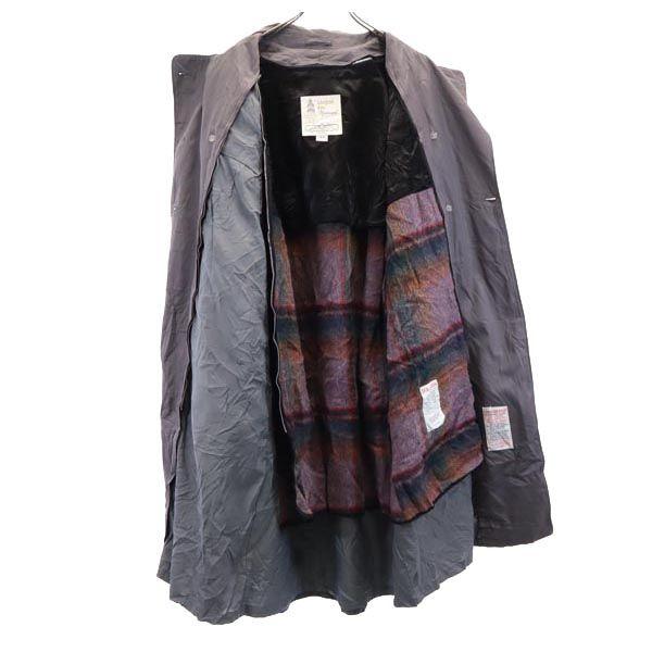 LONDON FOG 80s vintage trench coat 12 gray Liner included, big size Women Used