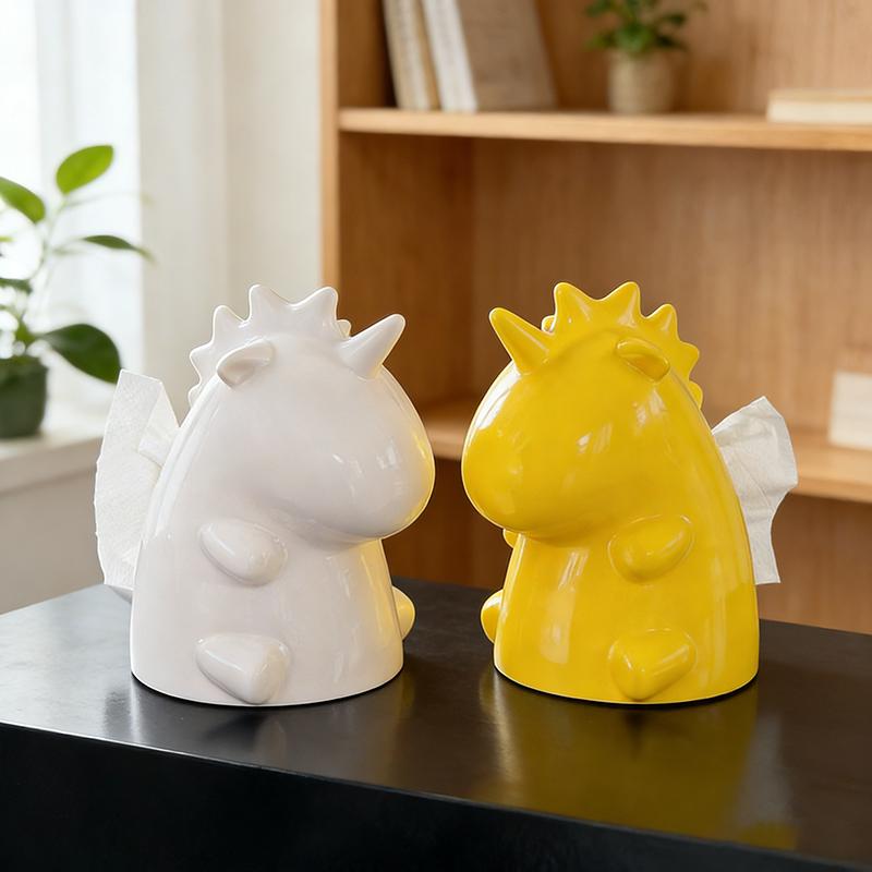 Cute Unicorn Tissue Box Home Living Room Decoration Ornament Cartoon Tissue Box Kitchen Bathroom Storage Supplies Gift
