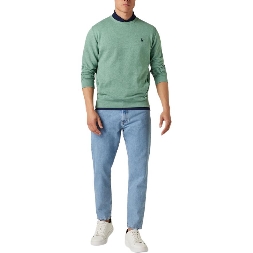 Polo Ralph Lauren Ss26 Small Pony Logo Embroidered Crew Neck Long Sleeve Fleece Sweatshirt Men sweatshirt 710875152-004