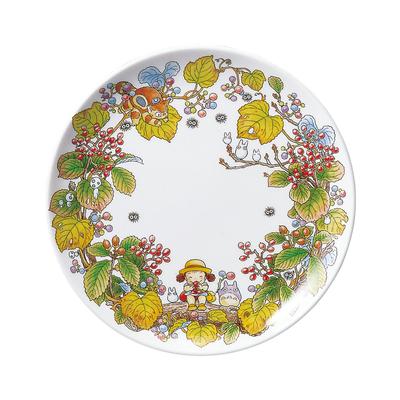 Bone China Plate, 23cm, My Neighbor Totoro, Gamasu-style, Microwave-Safe, 1 Plate, T50116A/4660-5
