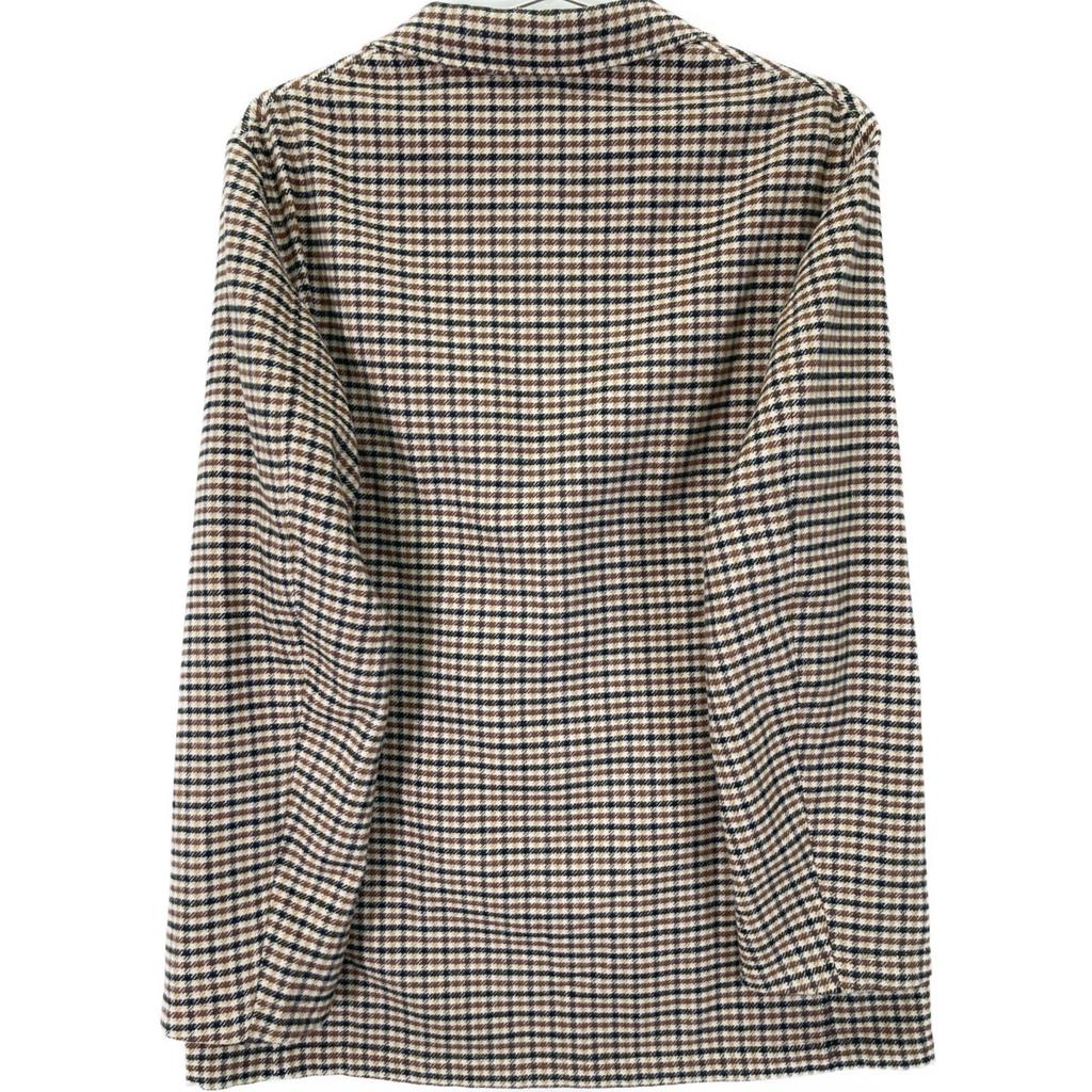 UNITED ARROWS 1122-110-6163 Beige X Brown Houndstooth LOVAT Tailored Jacket Jacket 46 Beige / brownUsed