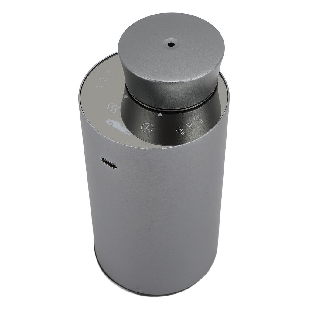 Essential Oil Diffuser Small Portable Car Silent Battery Operated Waterless Spray Grey
