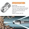 Pressure Washer Sewer Jetter Kits Accessories 14in NPT 5800PSI 15 Meters Rubber Hose