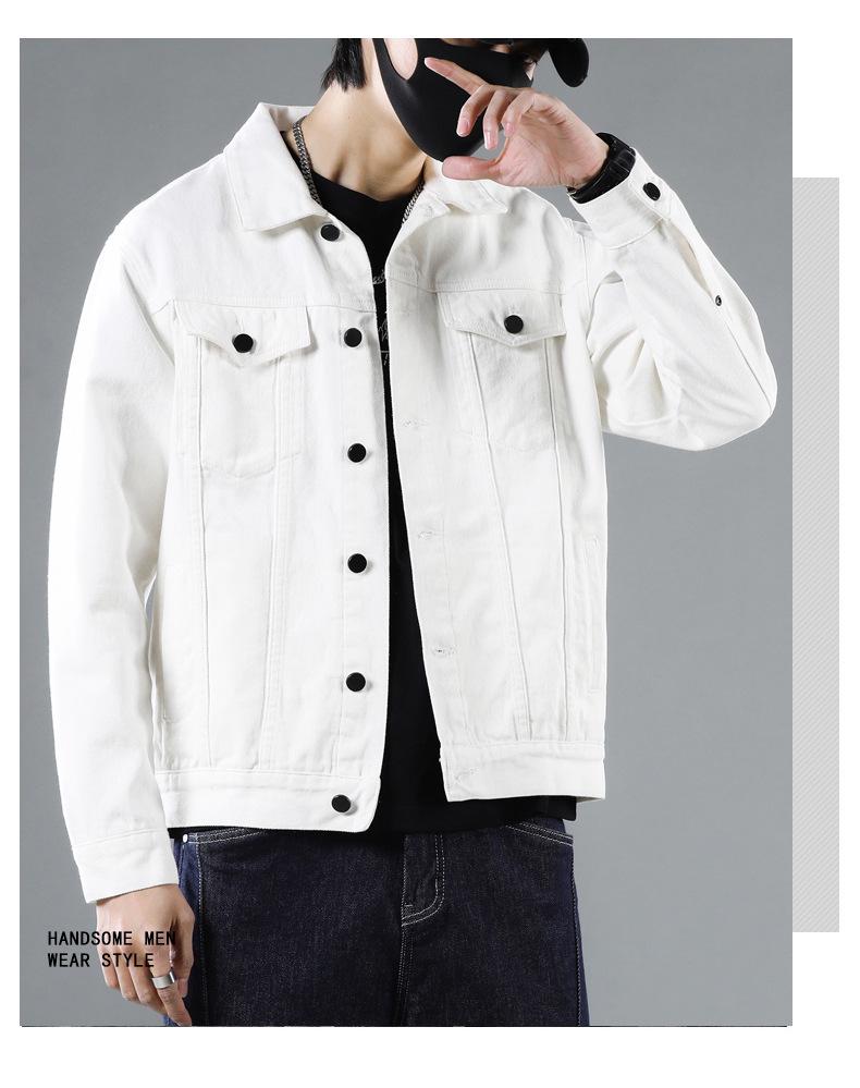 2025 Men's Casual Loose Denim Jacket - Trendy Korean Style for Spring and Autumn