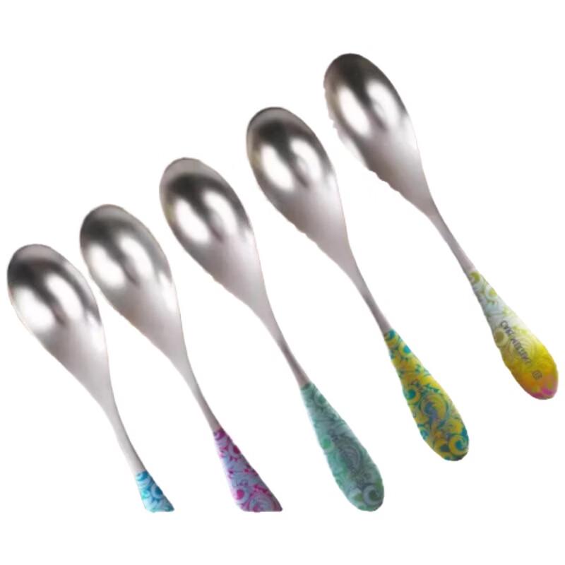 Auspicious Cloud Pure Titanium Spoon Set