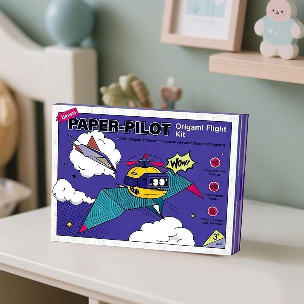 Art Learning Airplane Origami Set Montessori Versatile Paper Aircraft Toy  Parent-child interaction