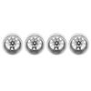 4Pcs 1.9in RC Wheel Hub Aluminium Alloy Safe Sturdy Durable Reusable Easy Assembly RC Wheel RimsTriangular Hole
