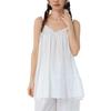 Neues Koreanisches Damen Baumwoll-Stickerei Lagen-Camisole-Weste - Frühling/Sommer Japanischer Stil Lockerer Schnitt.