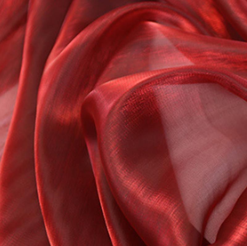Korean Silk Organza Flash Yarn for Decorative Scarf, Hanfu, Cheongsam, Wedding Handicrafts
