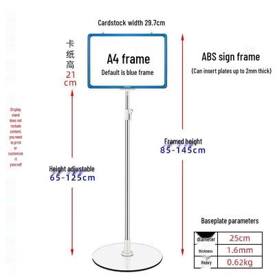 A4 Outdoor Display Sign Stand