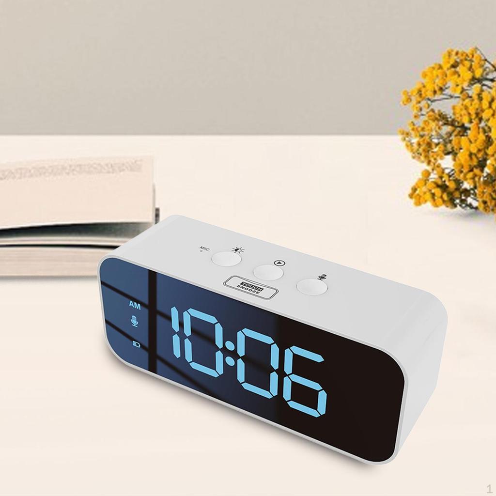 Alarm Clock for Heavy Sleepers, Adults, Teens, Kids Bedrooms, Small Smart Digital Bedside with