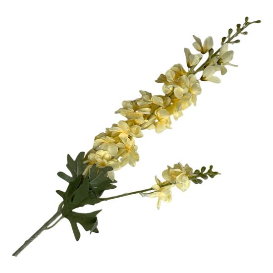 Simulated Hyacinth Silk Delphinium Flowers Realistic Texture Iron Wire Stems Fake Flower