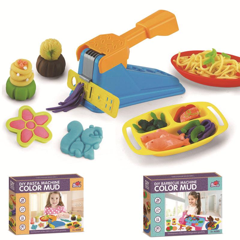 Large Ice Cream Sushi Colored Clay Play-Dough Toy, Children'S Ultra-Light Clay Tool Mold Set Batch