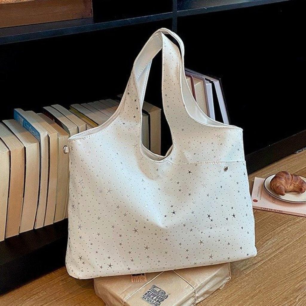 Tote Bag Women PU Single Shoulder Star Print Daily