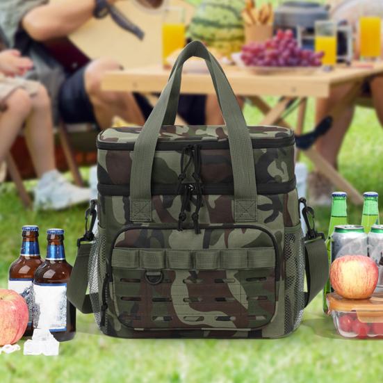 Isolatietas Dik Oxford Doek Waterdicht Slijtvast Lunchkoeltas Grote Capaciteit Dubbellaags Indeling Lunchtas