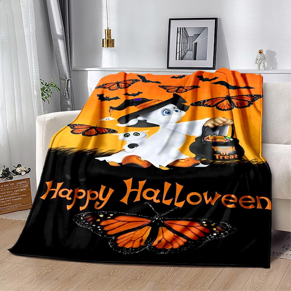 Halloween 45 Blanket Soft & Cozy Suitable for Bed Picnics Bedding for All Seasons Modern Style Ideal Gift for Friends Family Couples Picnic