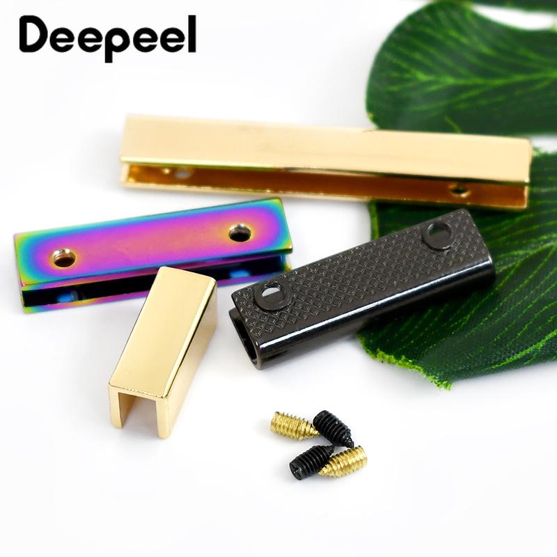 10/20Pcs 20-50mm Metal Tail Clip Buckle Corner Screw Edge Protector Buckles Bag Strap Cover Clasp Webbing End Decoration Stopper