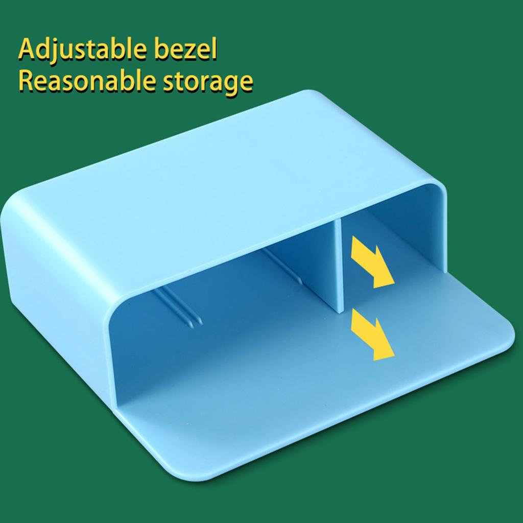 Magnetic Whiteboard Pen Holder Plastic Multifunctional Storage Box Organizer for Office Classroom Desk Accessories with Strong Adhesive Backing
