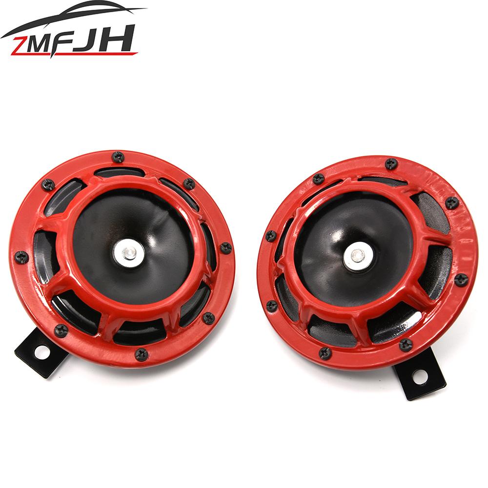 

Универсальный красный/черный автомобильный комплект Hella Super Loud Compact Electric Blast Tone Air Horn 12V 115DB Звуковой сигнал для мотоцикла 12V