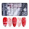 Letters Nail Stamping Plates Flower Pattern Nail Art Stamp Stencil Nail Art Tools Painting Nail