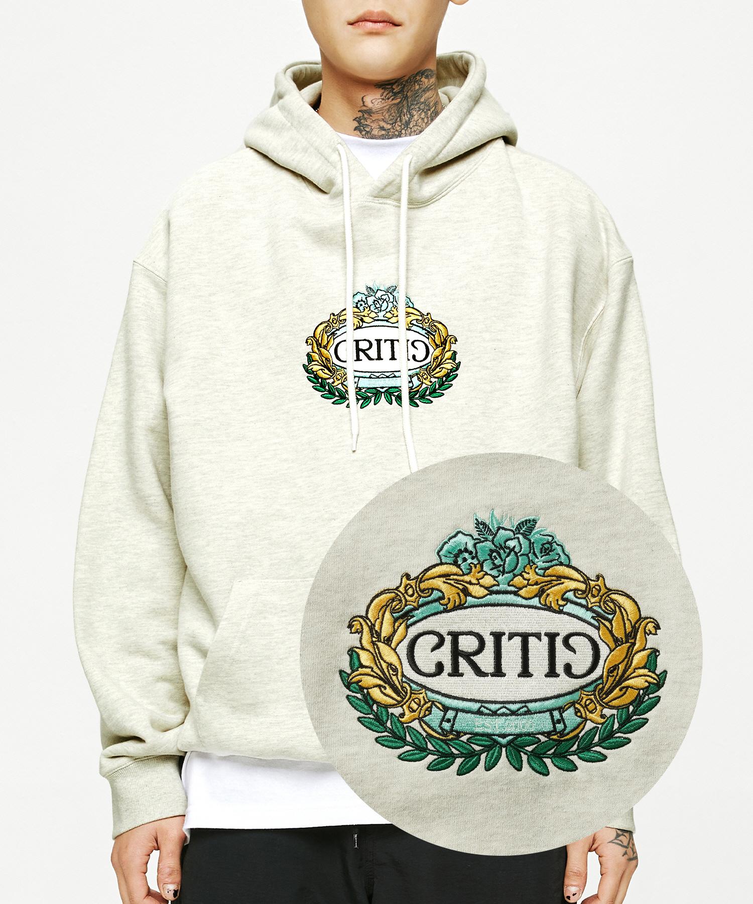 Critic Embroidery Logo Hoodie Oatmeal Oatmeal/Ll