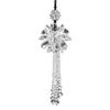 AAGWW Car Interior Crystal Creative Rearview Mirror Pendant White 1 Decoration, Decoration, Gift, Pendant, (Transparent Design, Piece)