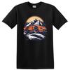 Vintage Racing Car Mountain Adventure T Shirt Graphic Tee for Car Lovers