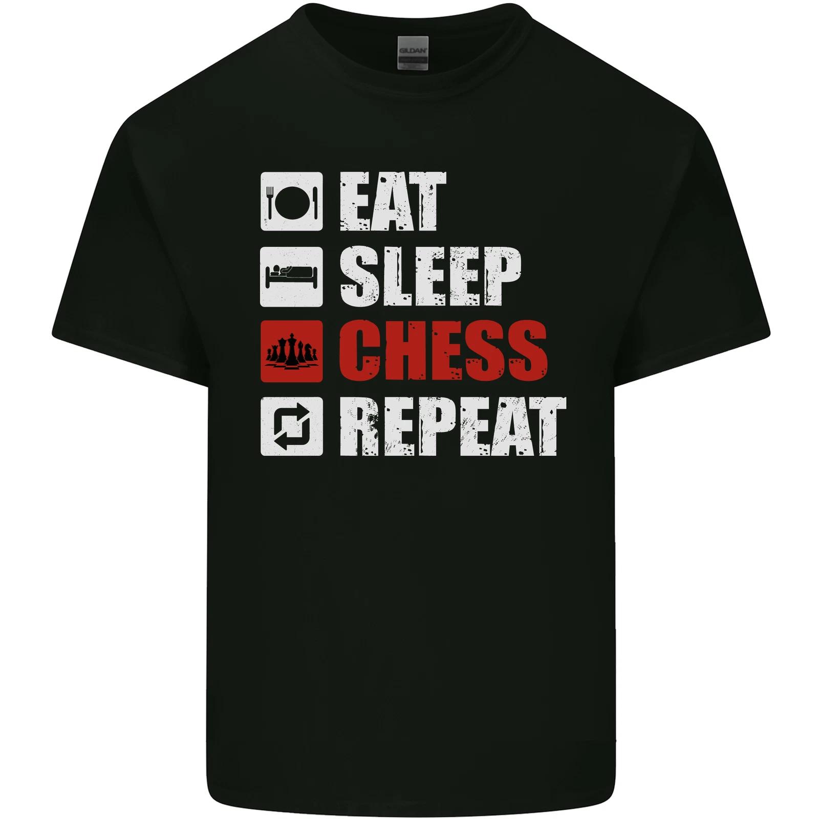 Eat Sleep Chess Repeat Player Kids T-Shirt Childrens 4XL