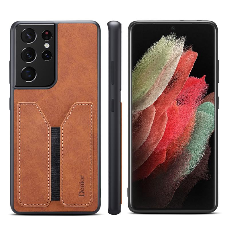 Luxury Soft Leather Phone Case For Samsung Galaxy S24 S23 FE S22 S21 S20 Ultra Plus S10 Note 20 Note 9 A05S Cover With card Slot