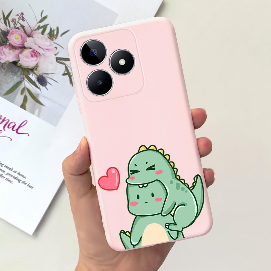 For Realme C51 Case RMX3830 Cute Astronauts Cartoon Cover Soft Silicone Phone Case For Realme C53 C 51 RealmeC51 RealmeC53 Shell