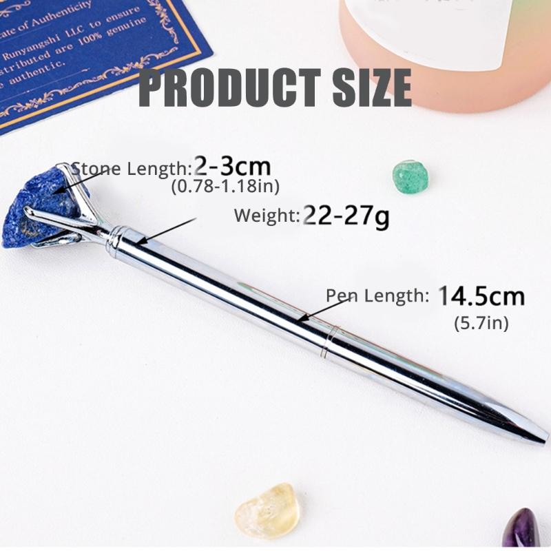 Black Ink Ballpoint Pen Natural Stone Ballpoint Pen Writing Pen Gift Pen Stationery Pen School Office Supplies