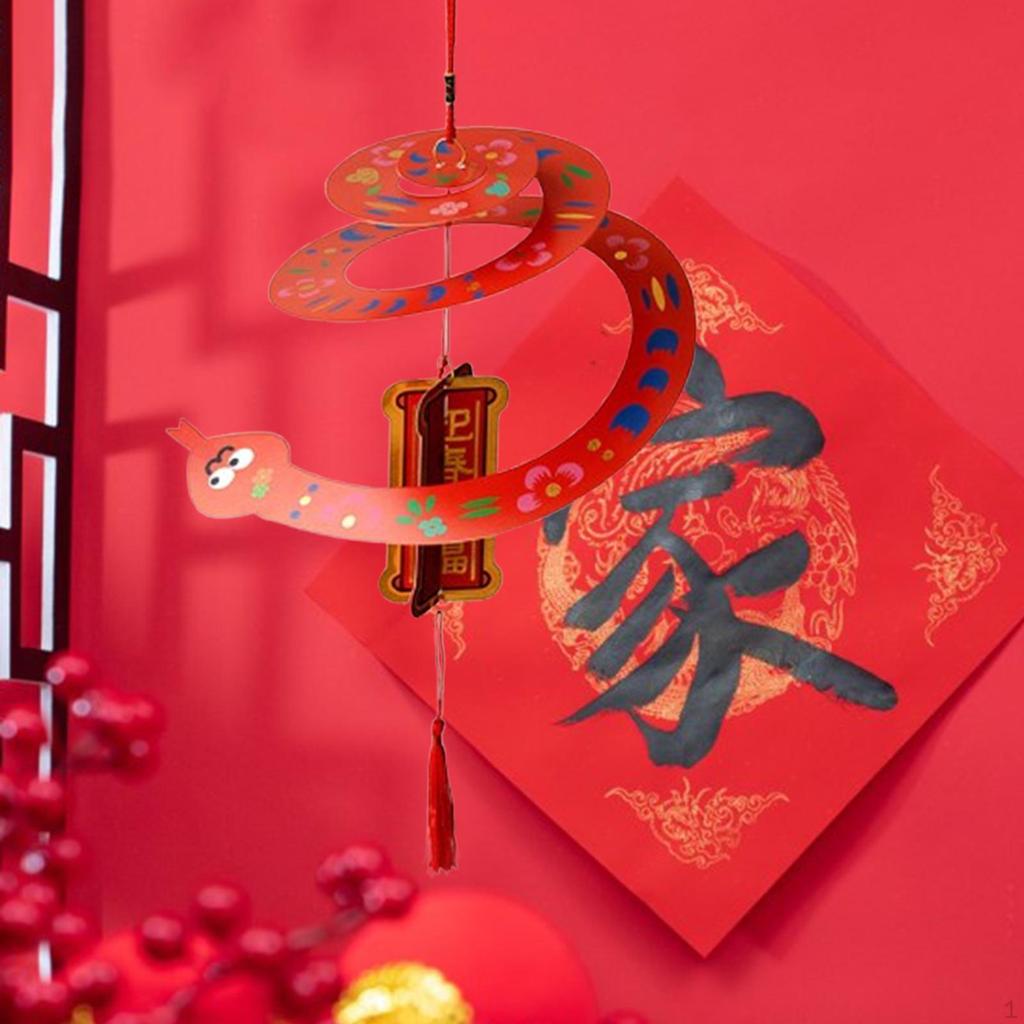 Čínský rok Hadí závěsná dekorace Good Luck Blessing Decor Přívěsek pro