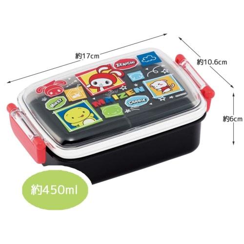 Skater Kids' Lunch Box, Single Tier, 450ml, Dome-Shaped, Made in Japan, Maizen Sisters, Antibacterial, RBF3ANAG-A