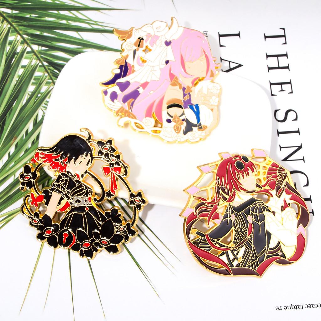 Honkai Star Rail Cartoon Character Brooch Alloy Decorative Pin For Fans