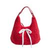 Large Capacity Shoulder Bag Women's Bow Tote Bag Crossbody Bag