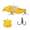 Hard Fish Lure Bionic Cicada Shape Fishing Bait with Rotating Spins Propeller Treble Hook 7.5cmY238 8