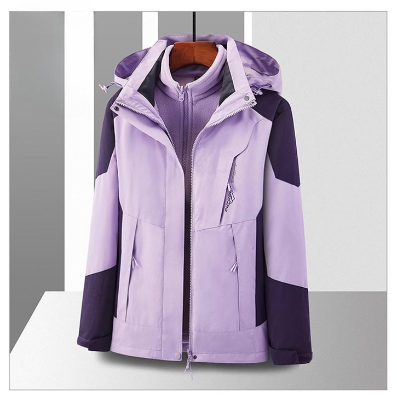 Kurtka outdoorowa 3 w 1, styl dla par, jesień i zima, odzież do uprawiania sportów na świeżym powietrzu, wiatroszczelna i wodoodporna
