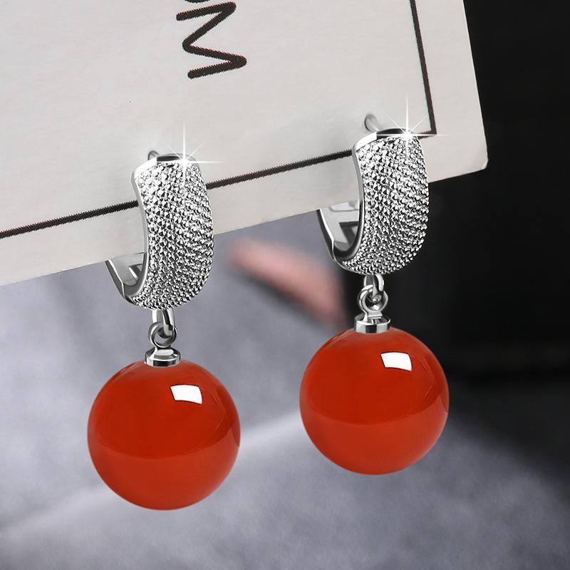 

Женские гипоаллергенные серьги-кольца с пряжкой, винтажные круглые серьги-подвески с каплей из янтаря и пчелиного воска, женские вечерние украшения для ушей, циркон